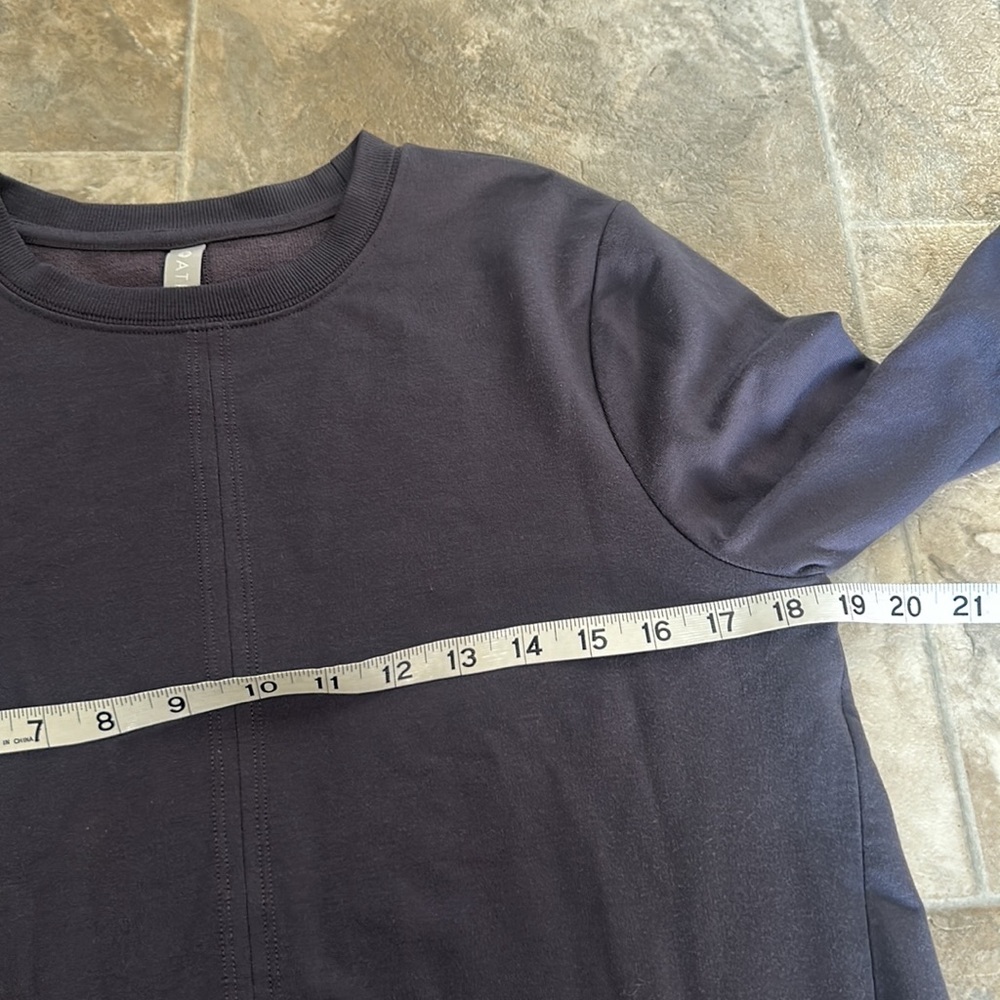 Athleta Samsara Nirvana Grey Side Tie Sweatshirt S - Picture 10 of 13